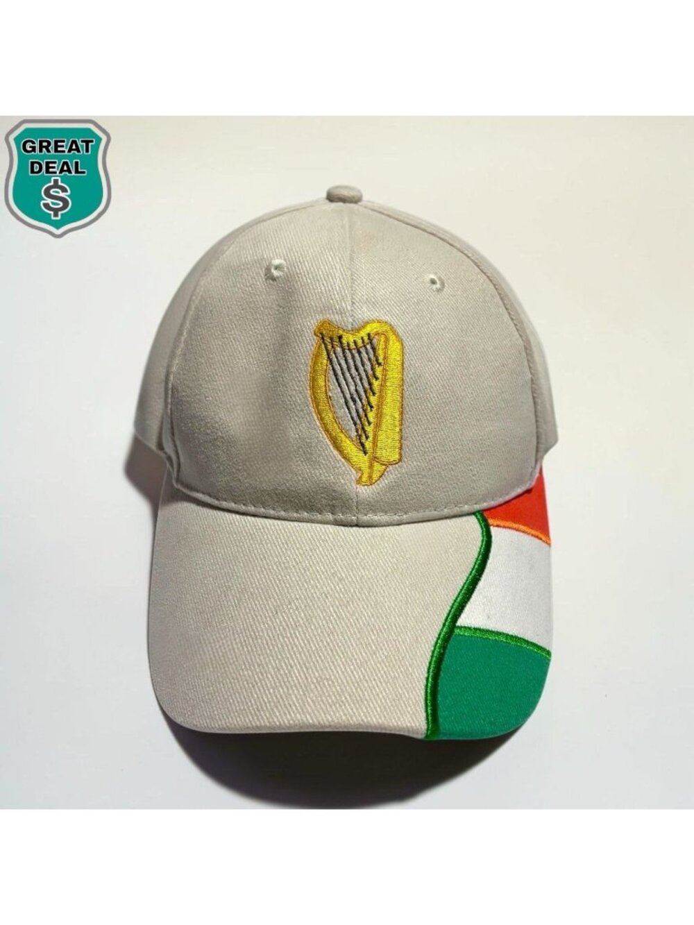 Vintage Irish Harp Adjustable Baseball Cap Hat. RARE! OSFA!
